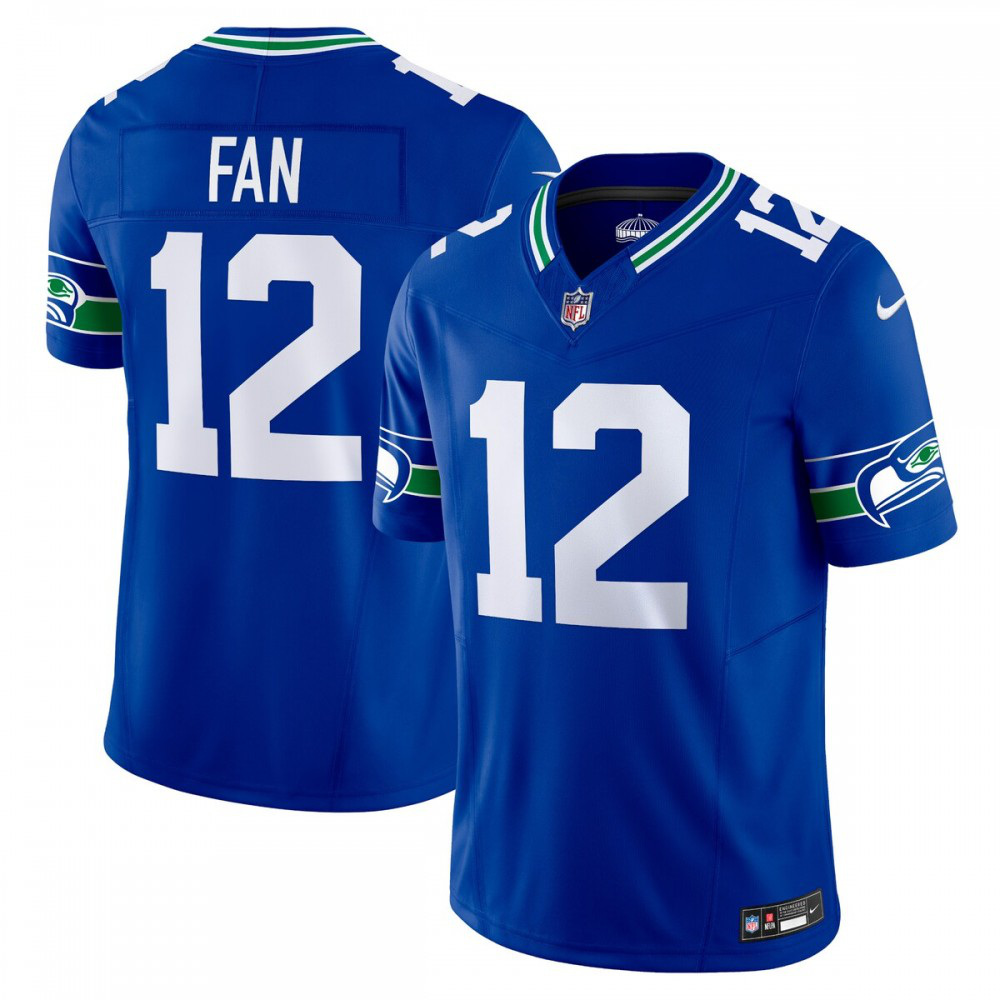 12th Fan Seattle Seahawks Nike Vapor F.U.S.E. Limited Jersey - Royal-GridironStore